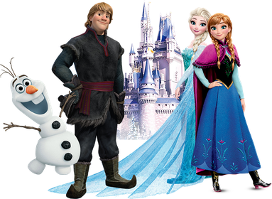 Frozen Transparent Background (black, lavender, white)