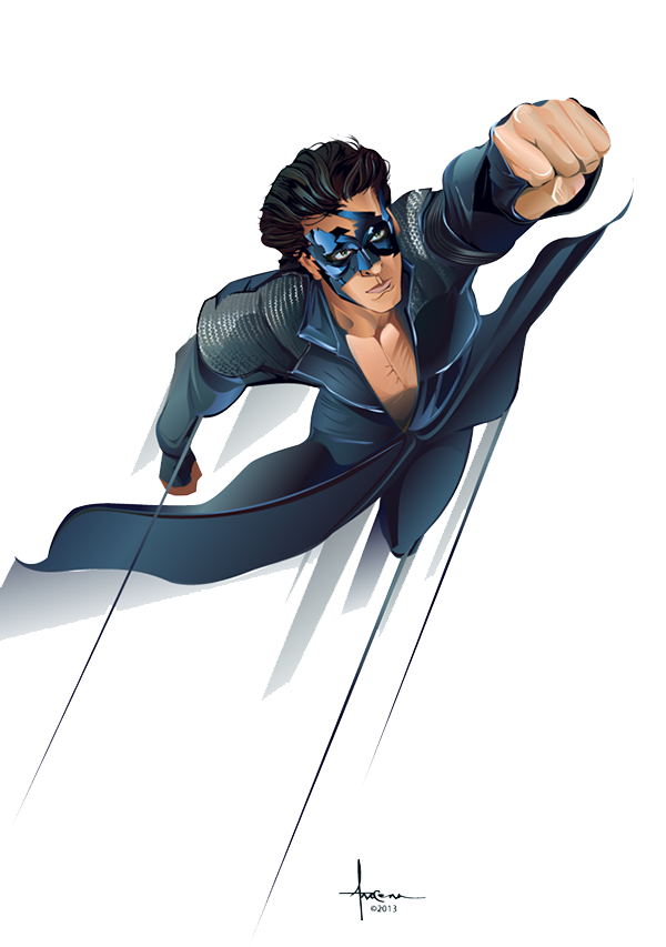 Krrish Png Download Image (white, navy)