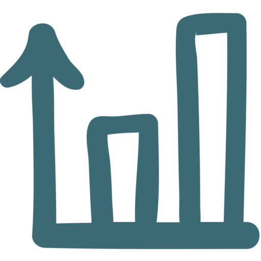 Arrow Chart Grow Free Transparent Png Icon Download (black, teal)