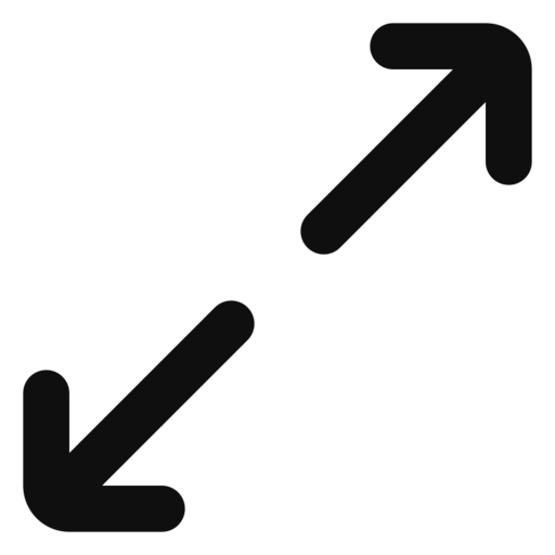 Arrow Diagonal Double Free Png Icon (black)