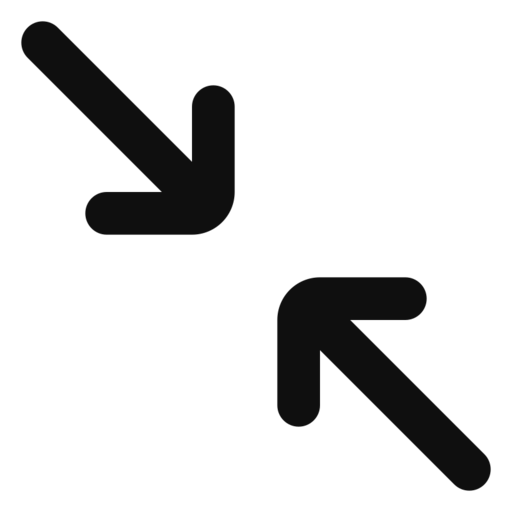 Arrow Diagonal Double In Free Png Icon (black)