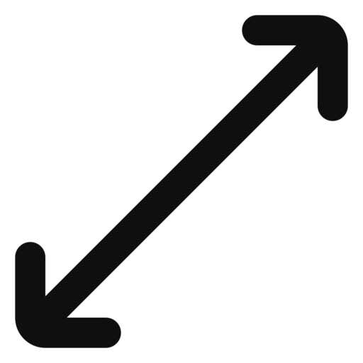 Arrow Diagonal Free Transparent Png Icon Download (black)