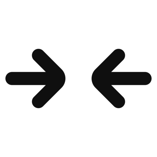 Arrow Double Horizontal In Free Png Icon (black)