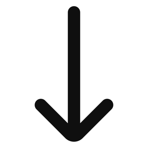 Arrow Down 1 Free Png Icon Download (black)