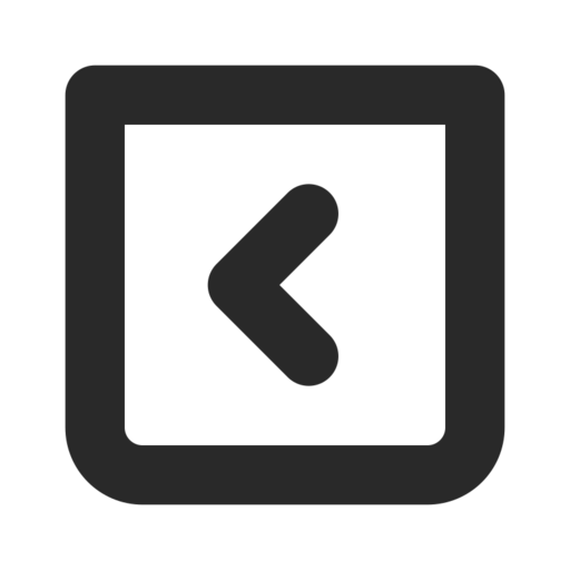 Arrow Left 4 Square Free Png Icon Download (black)