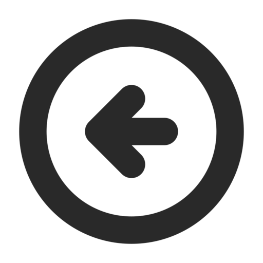 Arrow Left 5 Circle Free Png Icon (black)