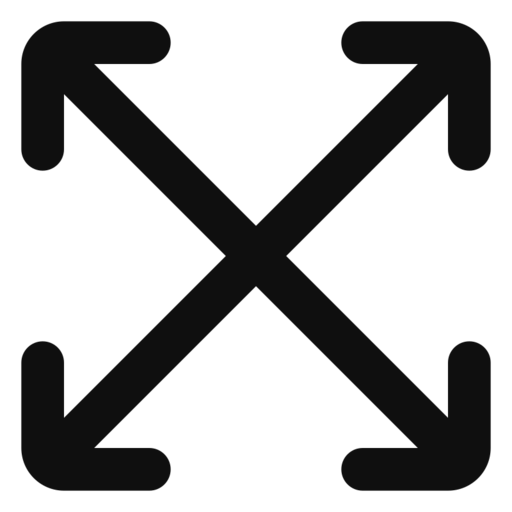 Arrow Resize Free Transparent Png Icon Download (black)