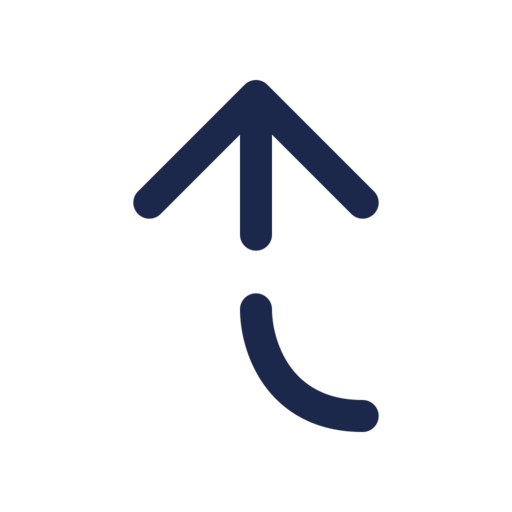 Arrow To Top Right Free Png Icon (navy, black)