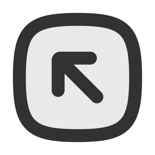 Arrow Up Left Square Free Png Icon Download (black)