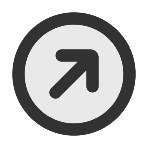 Arrow Up Right Circle Free Transparent Png Icon Download (black)