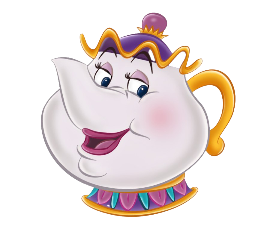 Mrs. Potts Beauty And The Beast (lavender, white)