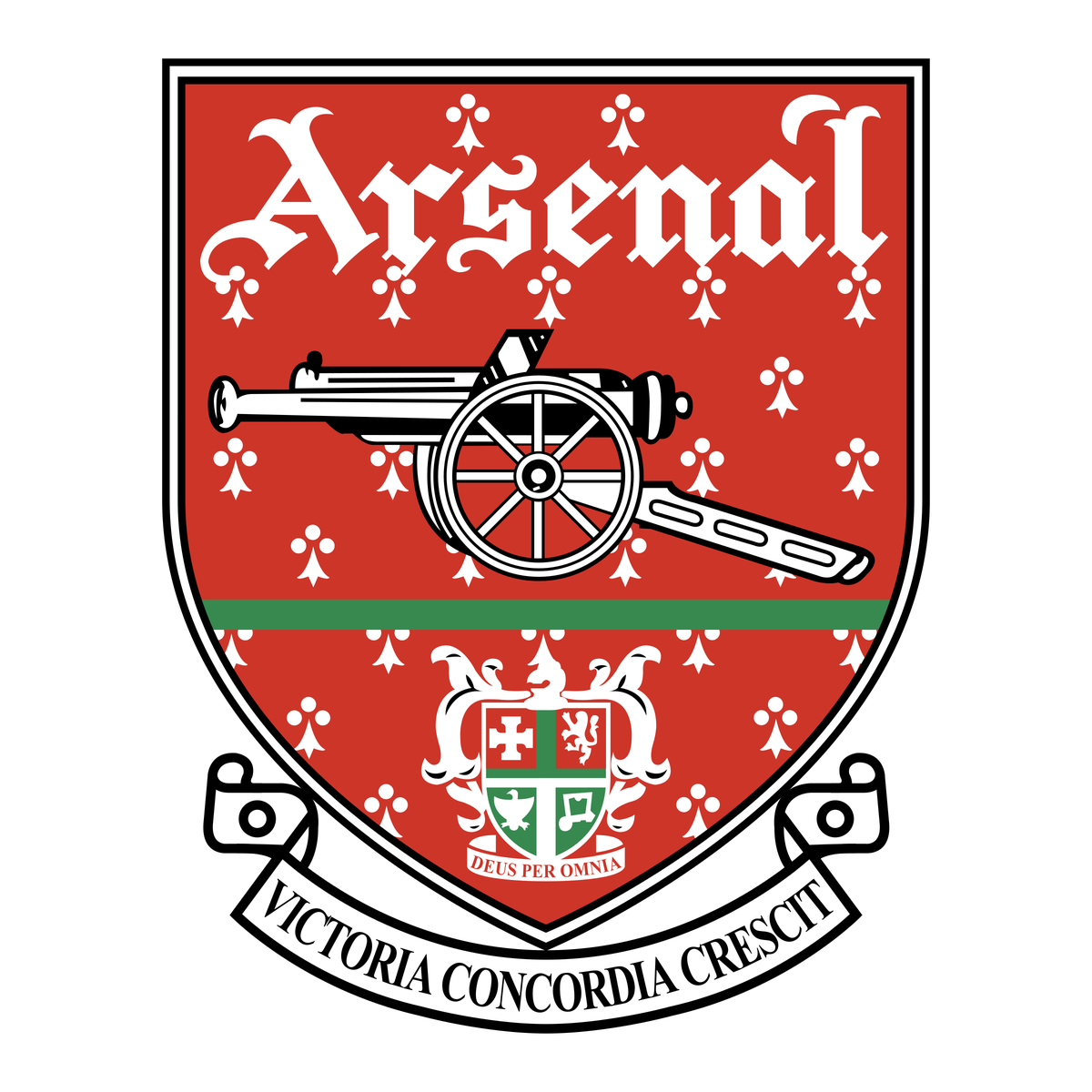 Arsenal Png File (white, black, chocolate, teal)