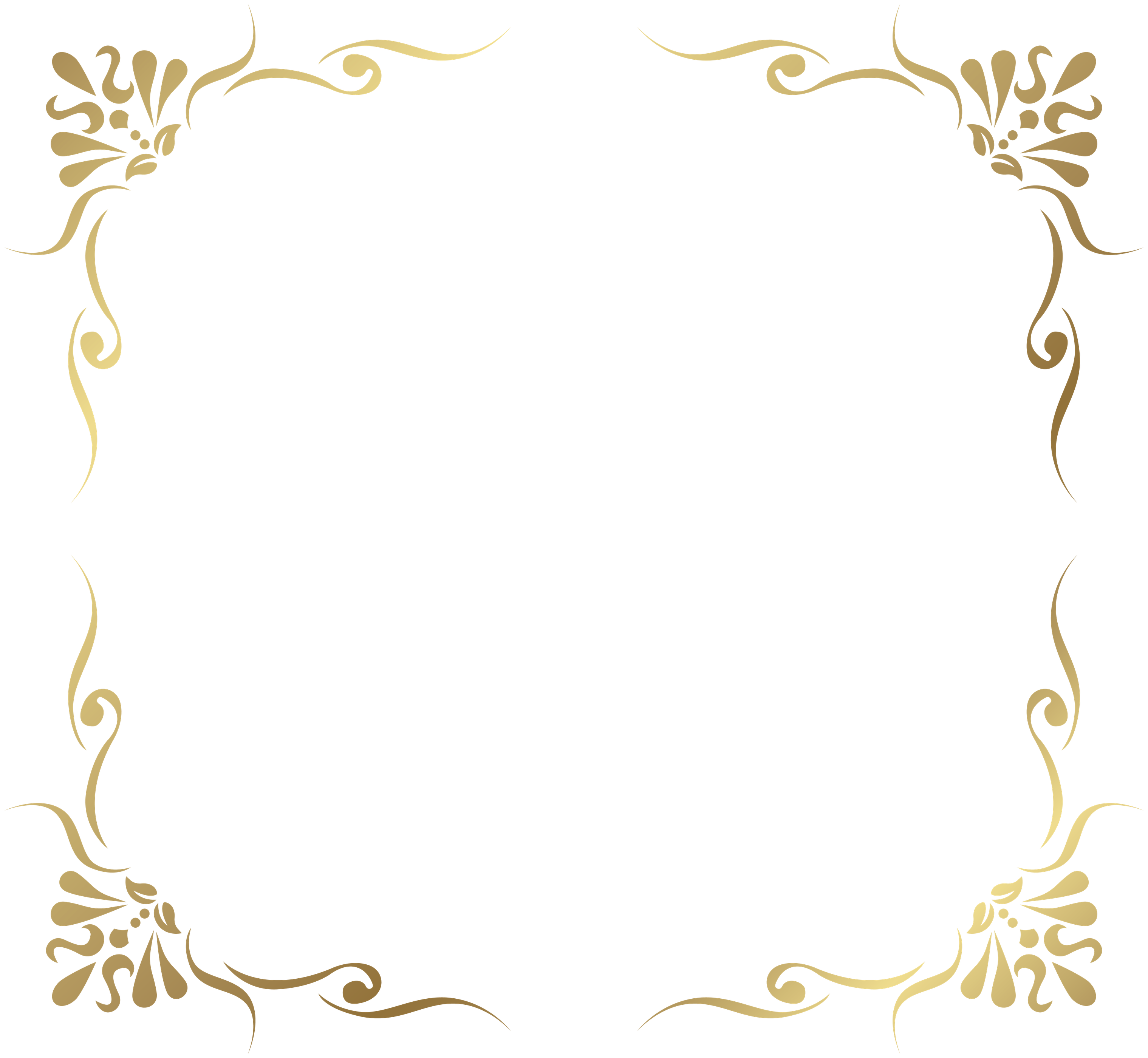 Art Deco Frame Png Isolated File (black)