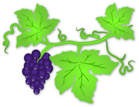 Art Grape Vine Leaf Transparent Png (olive, black)