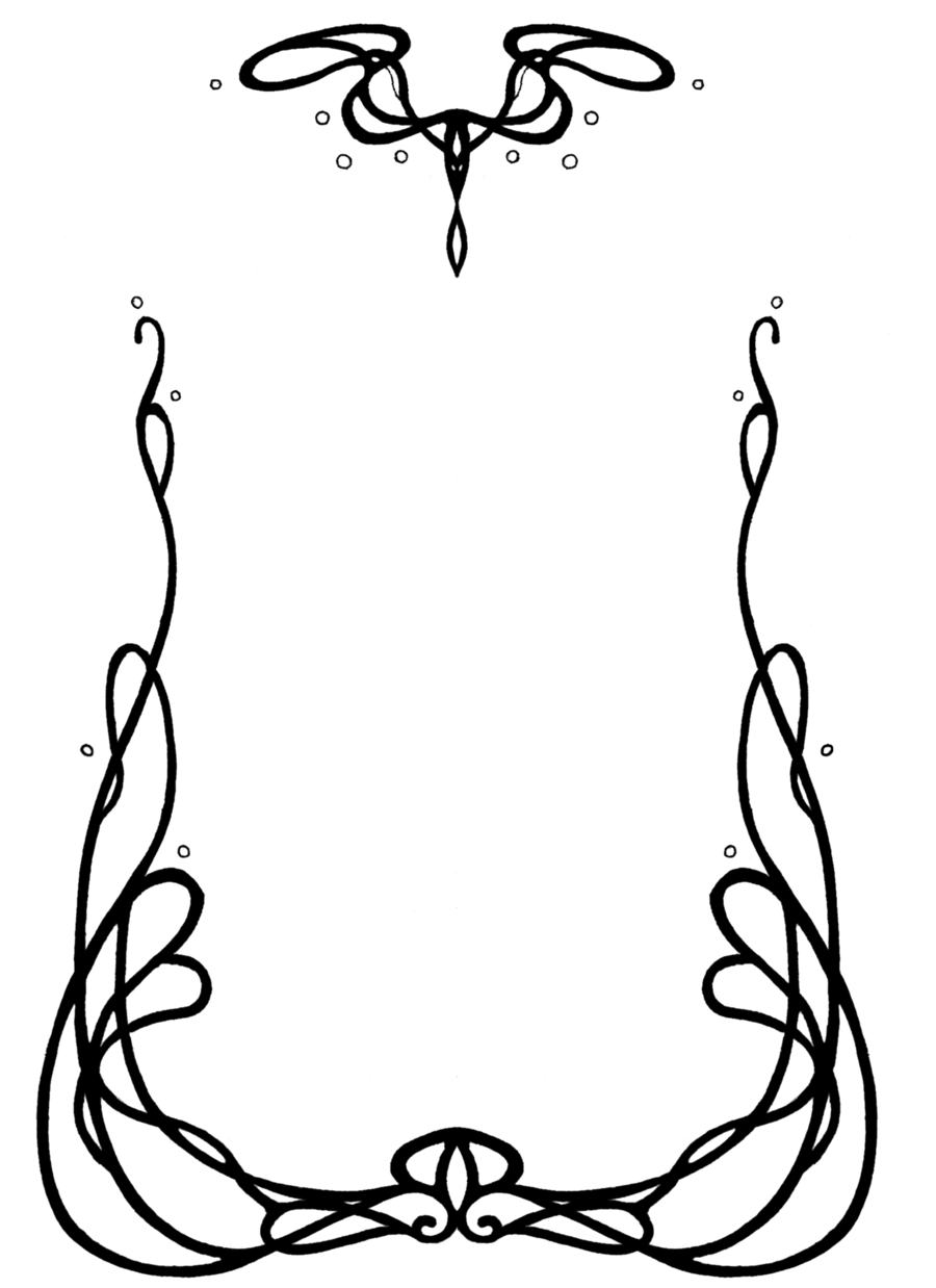 Art Nouveau Png Picture (black)