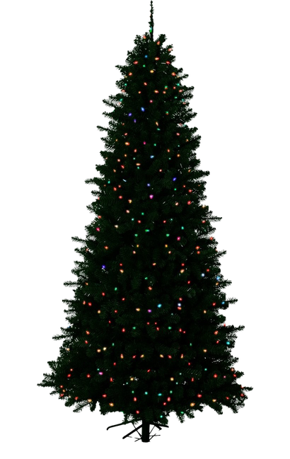 Artificial Christmas Tree Png Clipart (black)