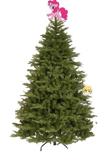 Artificial Christmas Tree Png Image (green, black, olive)