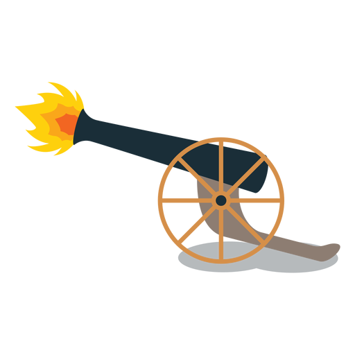 Artillery No Background (gold, maroon, gray, black, salmon)