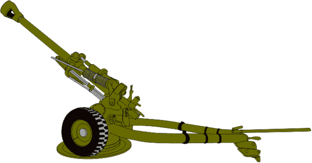 Artillery Png Pic (olive, white)