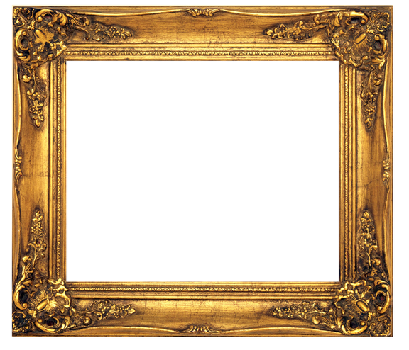 Artistic Frame Png Clipart (black, indigo)