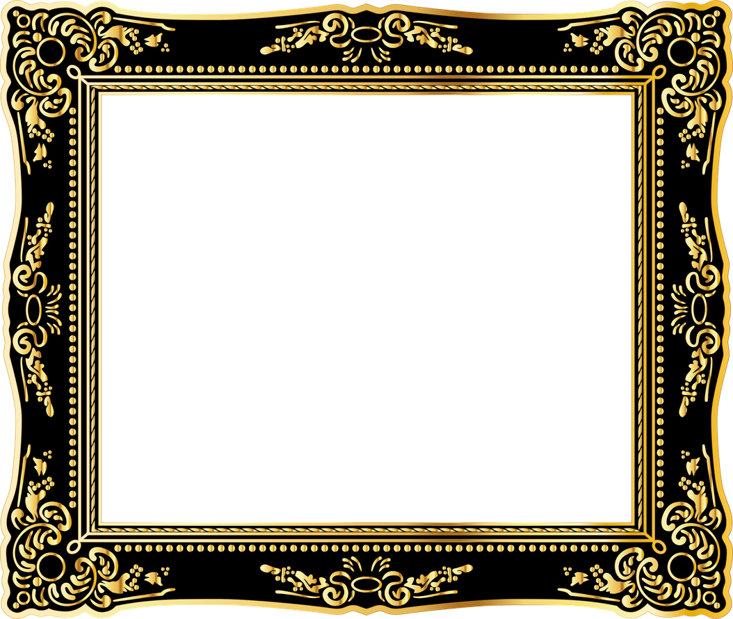 Artistic Frame Png File (maroon, black, olive)