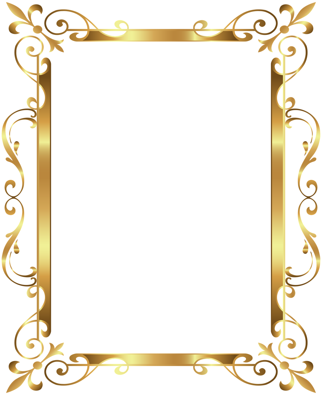 Artistic Frame Png Free Download (black)