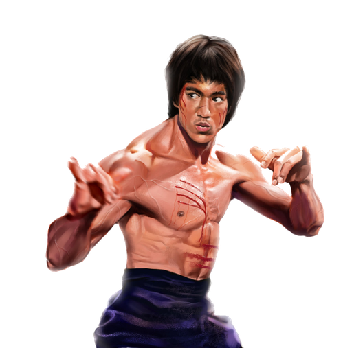 Bruce Lee Png Image (black)