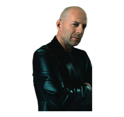 Bruce Willis Png Photo (black, gray)