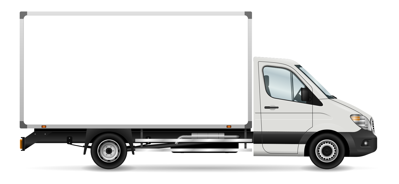 Truck Png Image Hd (black, white, silver)