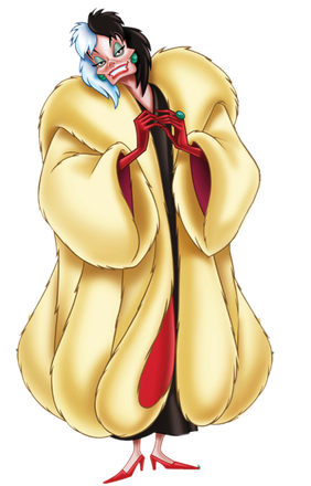 Cruella De Vil Png Free Download (beige, black)