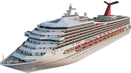 Cruise Ship Transparent Background (gray, white, navy)