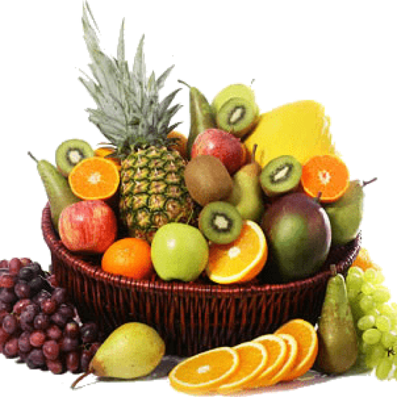 Fruit Basket Closeup Png Clipart (black, gold)