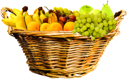 Fruit Basket Closeup Png File (black, gold, yellow)