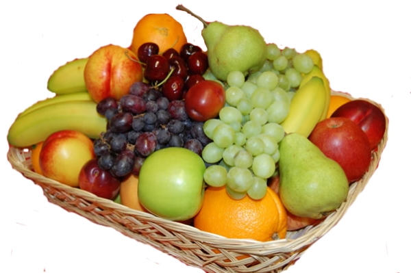 Fruit Basket Closeup Png Picture (black)