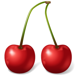 Fruit Cherry Free Nobackground Png Icon Download (maroon, black)