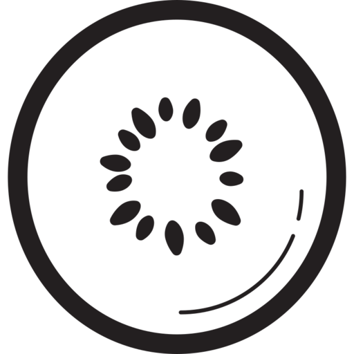 Fruit Fruits Kiwi Free Png Icon (black)