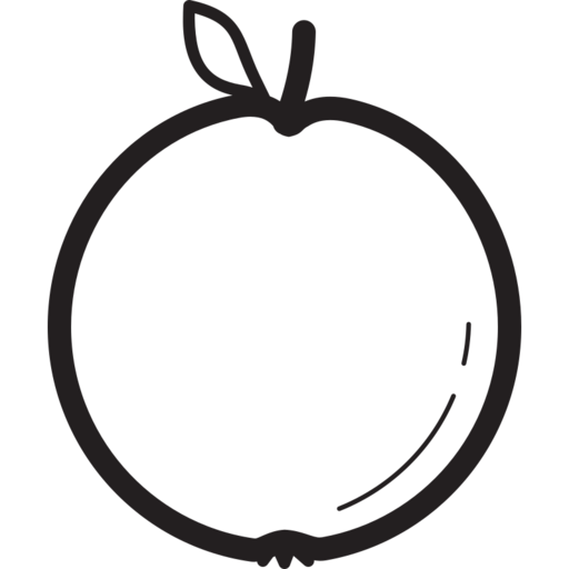 Fruit Fruits Orange Free Png Icon Download (black)