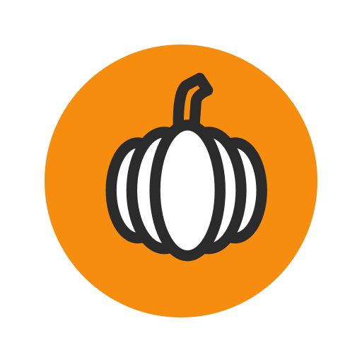 Fruit Orange Pumpkin Vegetable Vegetarian Free Transparent Png Icon Download (orange, black, white)