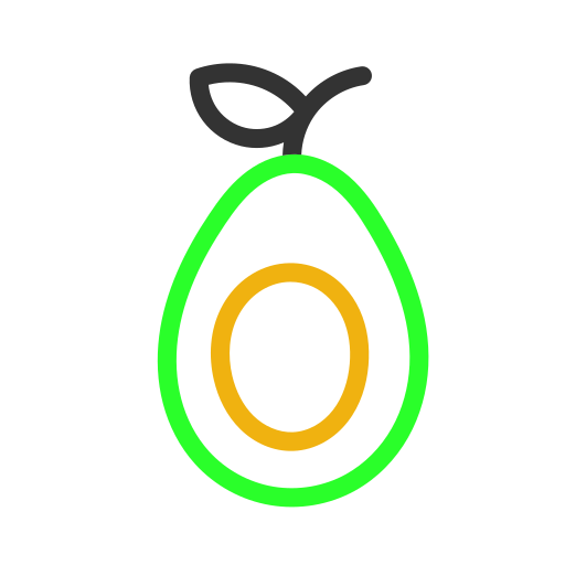 Fruits Avocado Vegetables Icon Free Png Icon Download (orange, lime, black)