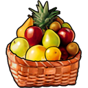 Fruits Free Transparent Png Icon Download (black)