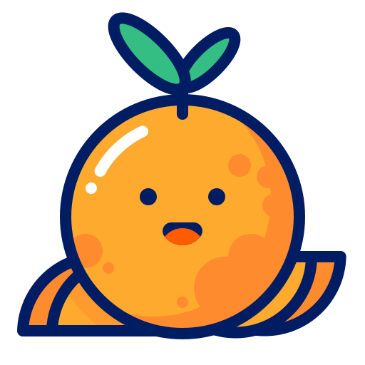 Fruits Inkcontober Juicy Orange Smile Free Png Icon Download (navy, orange, black)