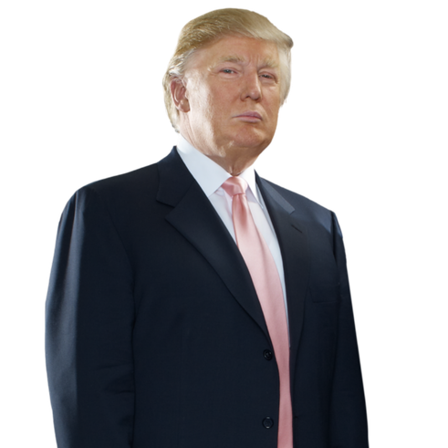 Trump Png Isolated Pic (black)