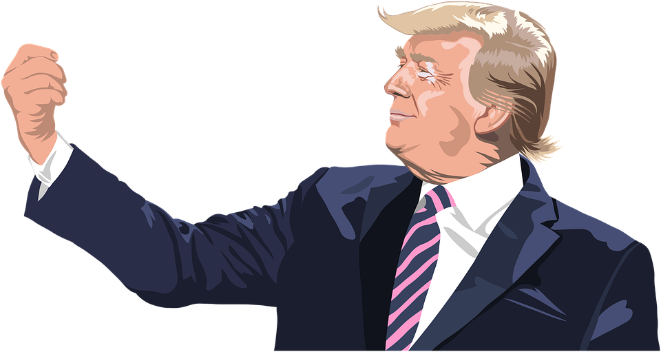 Trump Png (indigo, black, pink, white)