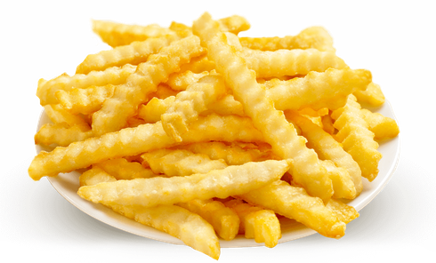 Crunchy French Fries Png Clipart (black)