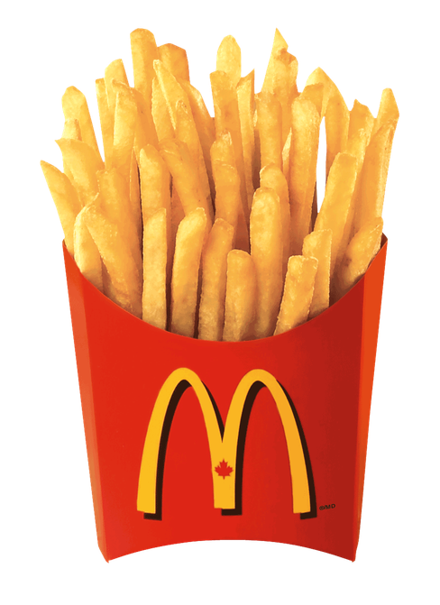 Crunchy French Fries Transparent Png (red, maroon, black)