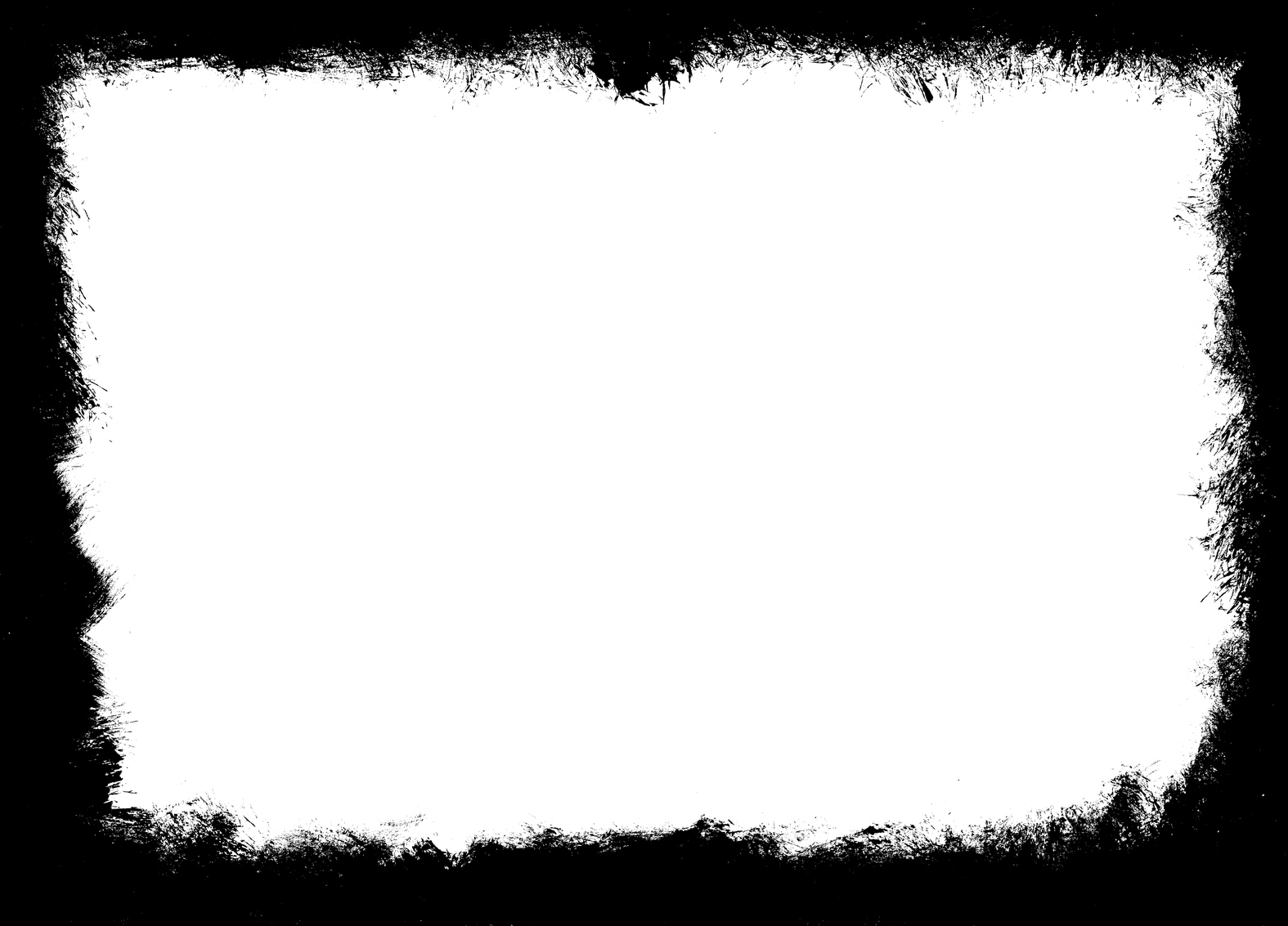 Grunge Frame Transparent Png (black)