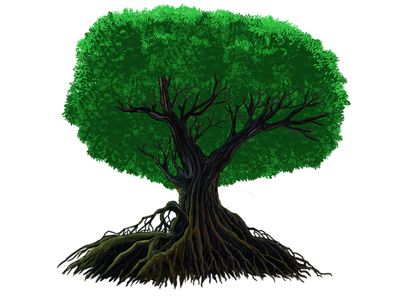 Trunk Png Isolated Pic (black, green)