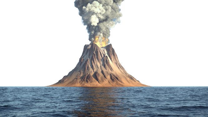 Eruption Png File (black, gray)