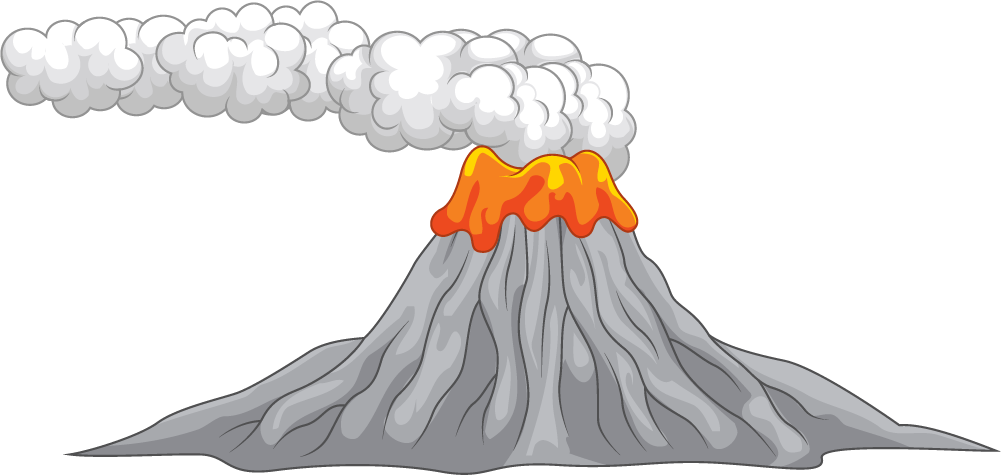 Eruption Png Hd (black, gray, silver, white)