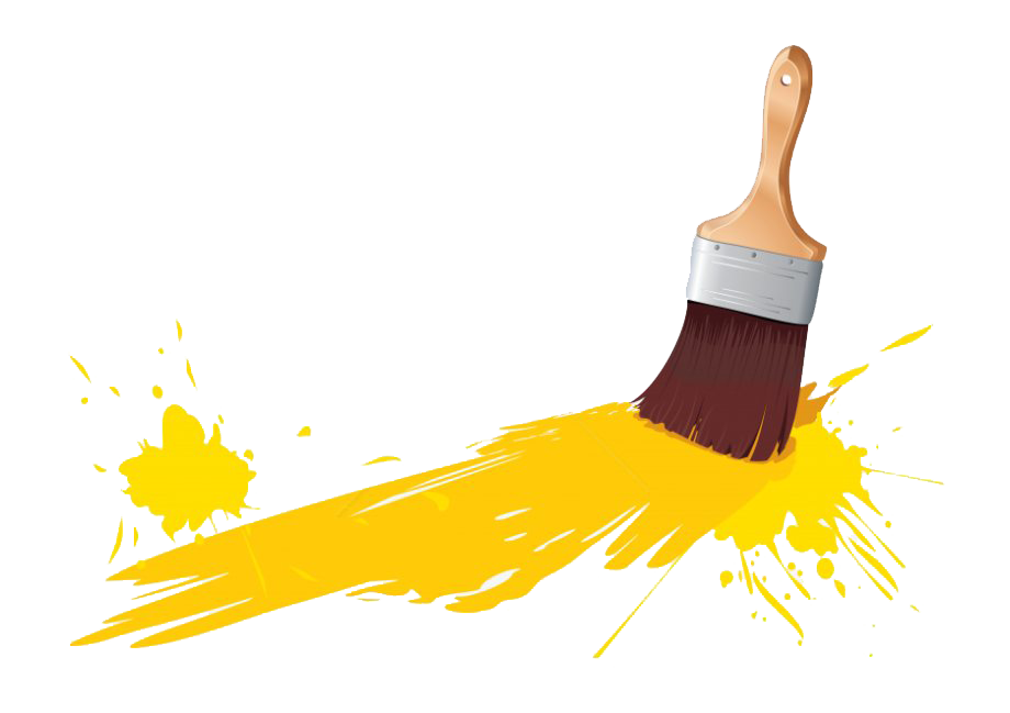 Brush Art Png File (white, maroon, gold)